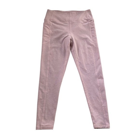 Victoria’s Secret Side Pocket Leggings Sz M Pink High Waist Soft Gym Jogging - Picture 1 of 12